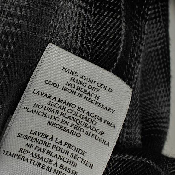 Rails Hunter Plaid Flannel Shirt Sz Medium Charcoal Twilight Rayon Button Front - Picture 8 of 8